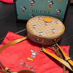 Gucci x Disney Mickey Mouse Brown Crossbody Bag